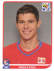 Nikola Zigic Serbia samolepka Panini World Cup 2010 #313